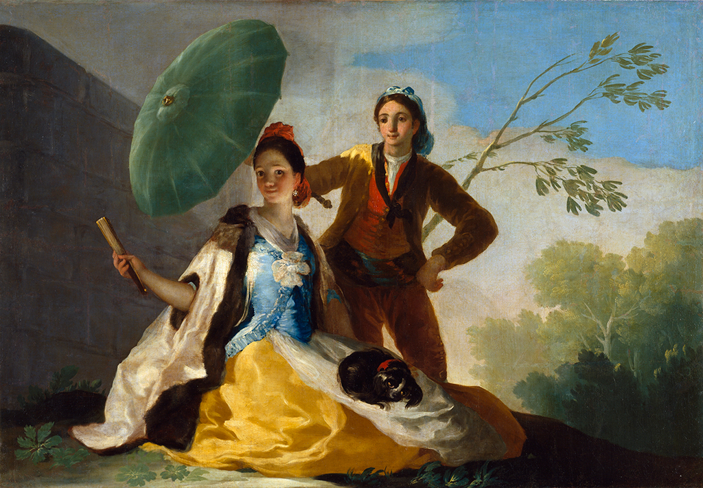 Parasol in Detail Francisco de Goya